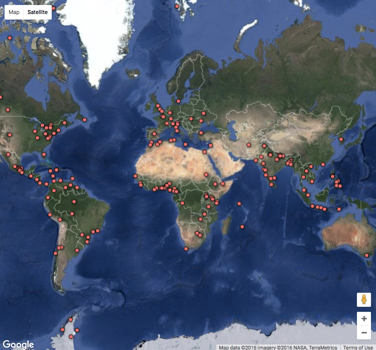 GIS Map of Documentary Films